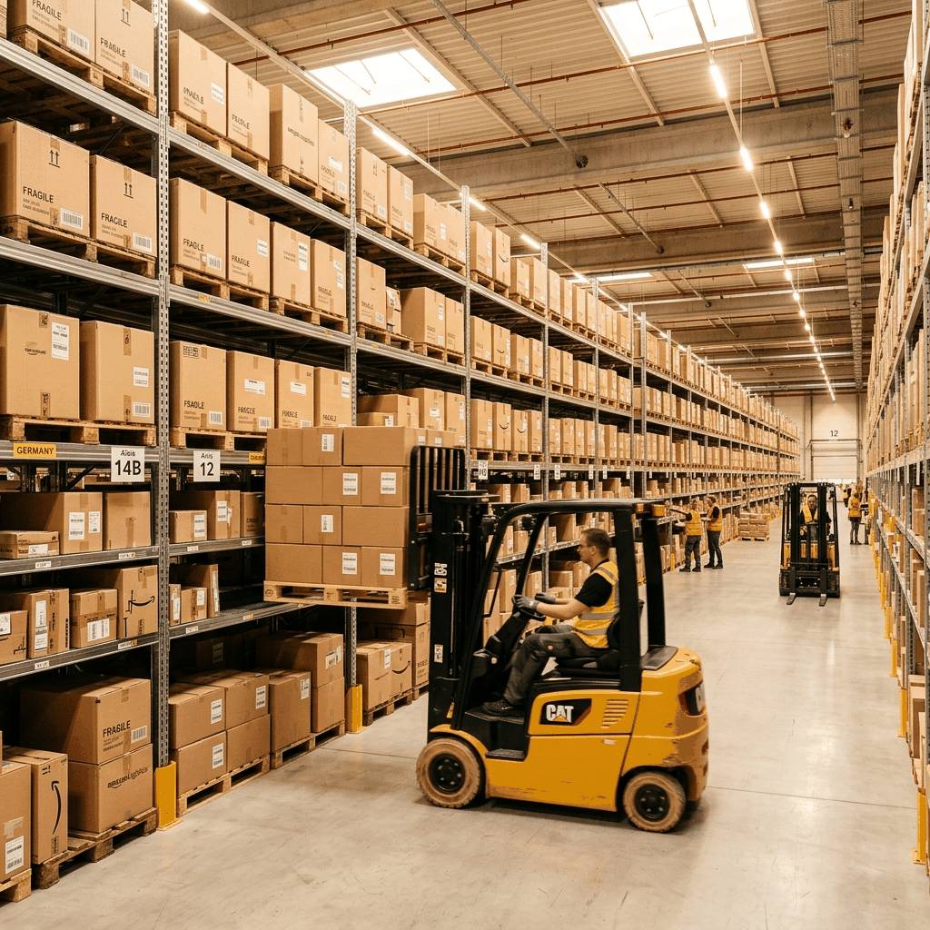 Modern warehouse logistics operations