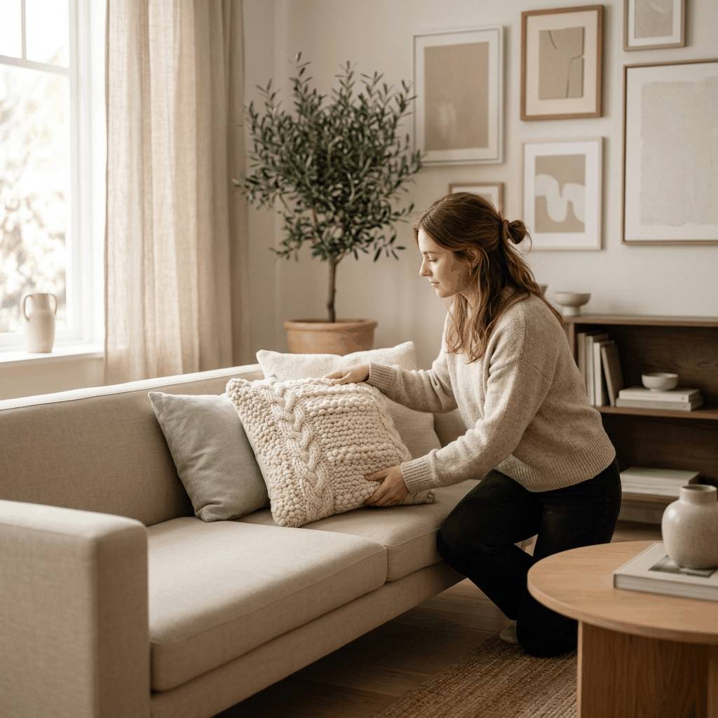 Sofa Cushion Adjusting